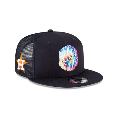 Houston Astros Gorra | New Era MLB Groovy 9fifty Snapback Cap Mexico - Azules